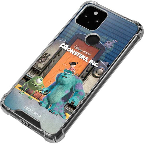 Disney Monsters Inc. Movie Poster Google Pixel 5 Clear Case